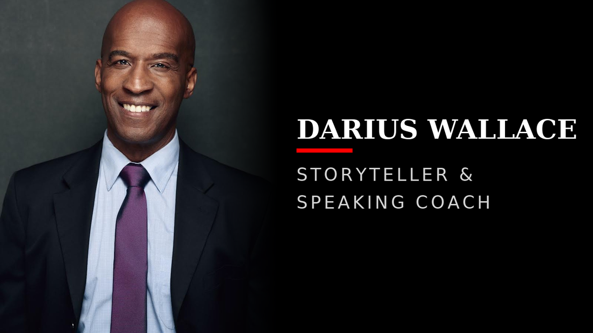 Load video: Darius Wallace, Storyteller &amp; Speaking Coach